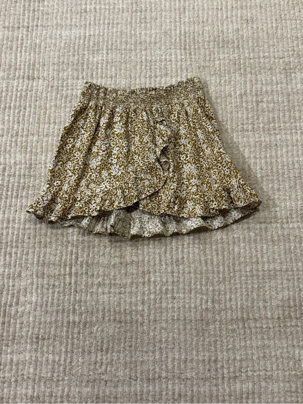 Rylee + Cru Girls Floral Tassel Drawstring Skirt Size 10-12Y Boho Cottage